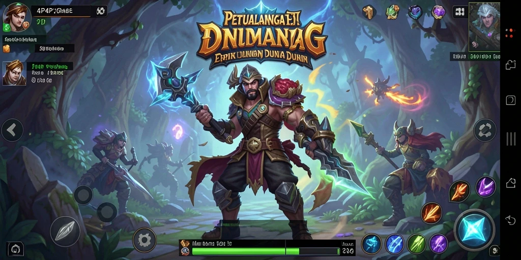 Tangkapan layar gameplay 4P4P yang mendebarkan dan penuh aksi.
