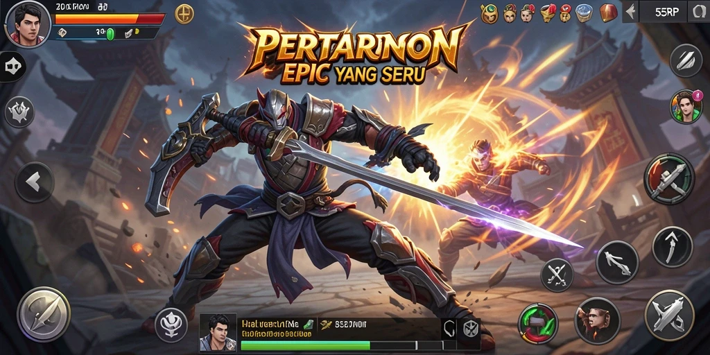 Tampilkan aksi pertarungan seru dalam 55RP.