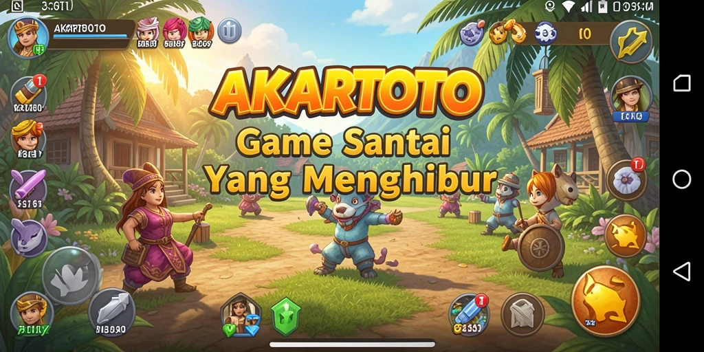 Tangkapan layar AKARTOTO menampilkan aksi gameplay yang menghibur.