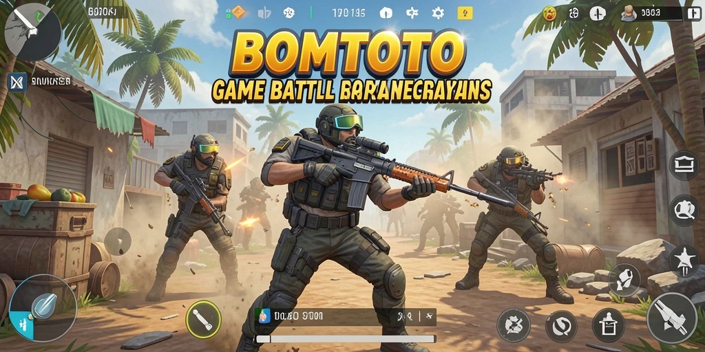 Gameplay intens dan menegangkan dari BOMTOTO di medan pertempuran.