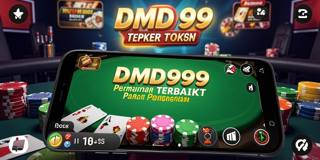 Screenshot gameplay DMD999 menampilkan suasana poker yang kompetitif dan seru.