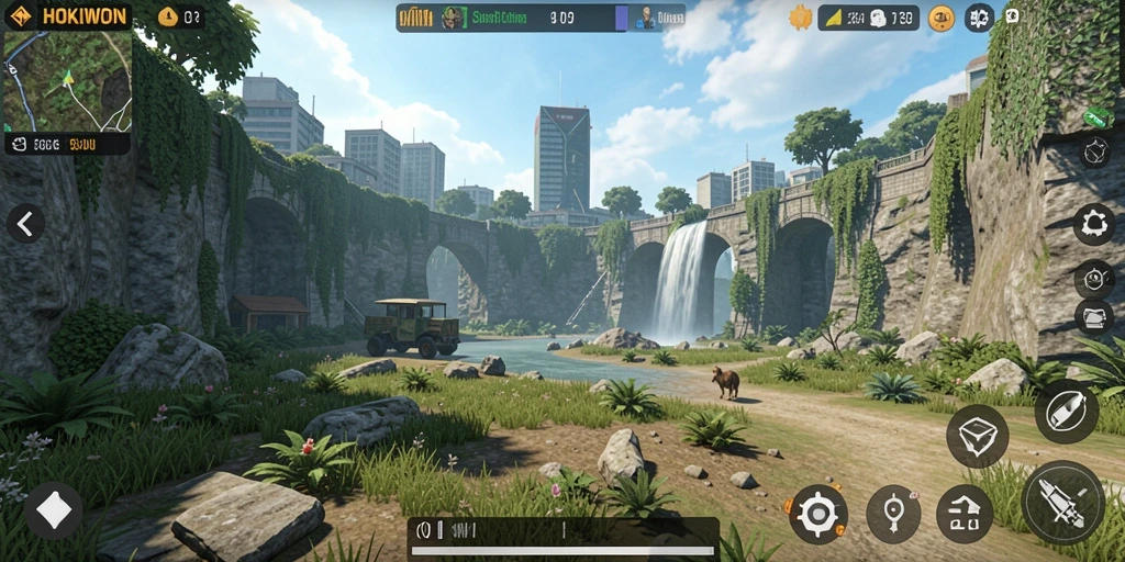 Tangkapan layar menunjukkan gameplay menarik dari HOKIWON yang imersif.