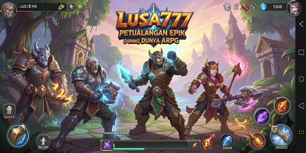Tampilan gameplay LUSA777 dengan aksi pertempuran yang menegangkan.