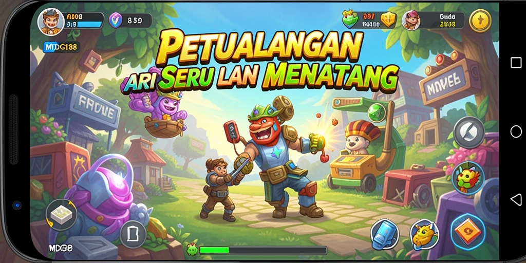 Tampilan seru dari gameplay MDG188 yang mendebarkan.