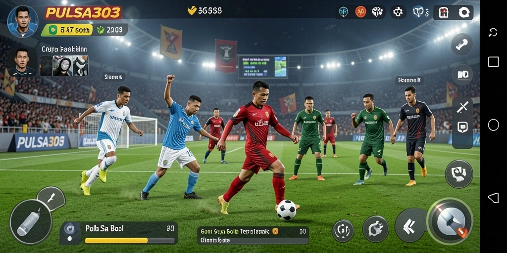 Tangkapan layar PULSA303 menampilkan pemain yang sedang beraksi dalam pertandingan sepak bola.