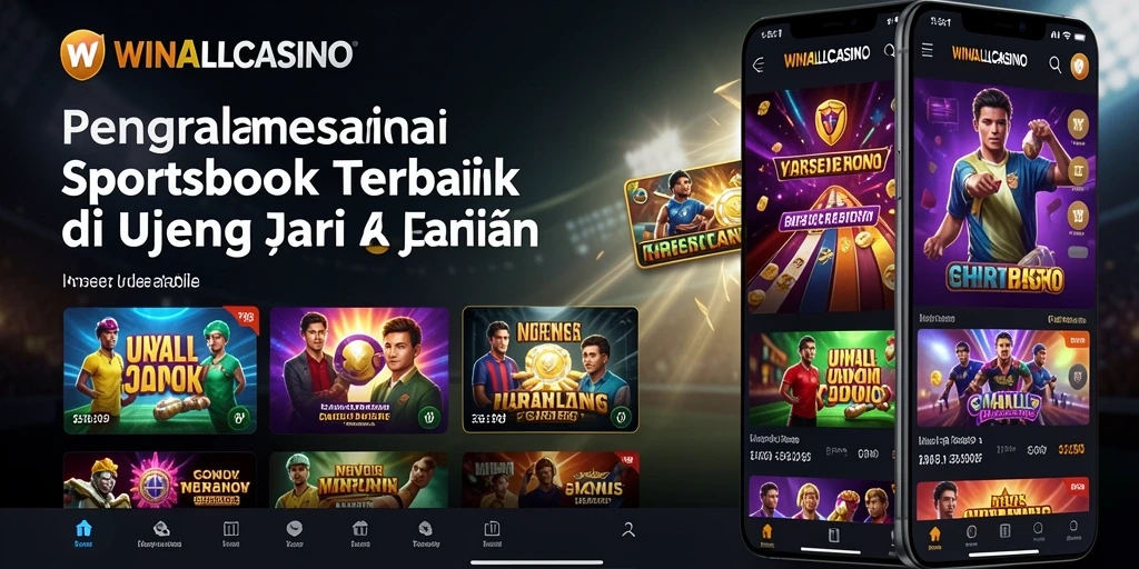 Antarmuka pengguna aplikasi WINALLCASINO yang menarik dengan berbagai opsi taruhan.
